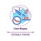 Liver biopsy concept icon