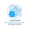 Liver cancer concept icon