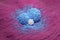 Liver cancer hepatoma with t-cell blue color 3d rendered illustration