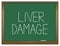 Liver damage concept.