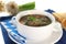 Liver dumpling soup