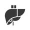 Liver, healthcare and medical related solid icon