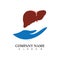  liver icon flat logo