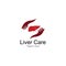 Liver logo,liver care vector icon