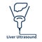 Liver ultrasound scan icon