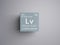 Livermorium. Post-transition metals. Chemical Element of Mendeleev\\\'s Periodic Table. 3D illustration