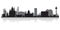 Liverpool England city skyline silhouette