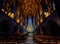 LIVERPOOL, ENGLAND, DECEMBER 27, 2018: The Lady Chapel in Liverpool Anglican Cathedral. Perspective view of a magnificent part