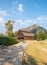 Livestock barn and path slope