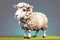 Livestock farm Sheep animal cartoon comical illustration