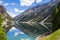 Livigno lake reflection