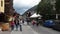 Livigno, Sondrio, Italy. Views of the pedestrian center of the touristic village. Italian Alps