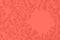 Living coral pantone color of the year 2019 love paper hearts background