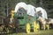 Living History participants in wagon train near Sacramento, CA