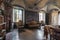 Living room in an abandoned house