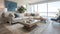 Living room decor, home interior design . Contemporary Coastal style