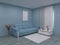 Living room elegant interior, 3d render, 3d illustration minimalist home minimal