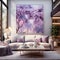a living room filled with furniture and a painting on the wall Contemporary interior Patio with
