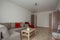 Living room interior. beautifully furnished living room. cozy house. harmonious interior design. high ceilings and a comfortable s