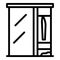 Living room wardrobe icon, outline style