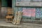 Livingston, Caribbean, Guatemala: old chair and bundle of wood