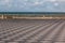 Livorno` s Mascagni Terrace and White Ferry-boat in Background,