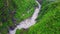 Liwu River in Taroko Gorge National Park in Taiwan. Bed of the River in Canyon. Aerial View