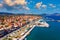 Lixouri is the second largest city of Kefalonia, Greece. Aerial view of city and port of Lixouri, Cefalonia island, Ionian, Greece