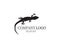 Lizard Chameleon Gecko Silhouette black vector 10