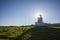 The Lizard lighthouse with blue sky on a sunny day