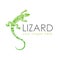 Lizard logo graphic design concept. Editable lizard element