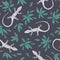 Lizard seamless pattern.