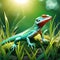 lizards in grass, AI-Generatet