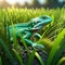 lizards in grass, AI-Generatet