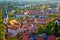 Ljubljana green cityscape aerial view