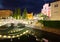 Ljubljana at night, with the Triple Bridge and Franciscan Church