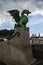 Ljubljana, Slovenia, Europe, Dragon statue, Dragon Bridge, Zmajski most, legendary animals