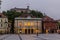 LJUBLJANA, SLOVENIA - MAY 14, 2019: Slovenian Philharmonic Building at Congress Square (Kongresni Trg) and