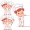 Lkids as little chefs