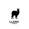 Llama alpaca Silhouette logo black outline line set silhouette logo icon designs vector for logo icon stamp