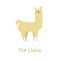 Llama Character Staying with Crown