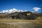 Llamas Alpaca in Andes Mountains, Amazing view in spectacular mountains, Cordillera, Peru