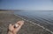 Llanbedrog, Wales - seashells on a hand.