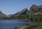 Llanberis, North Wales - blue waters, skies and the hills.