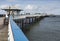 Llandudno Pier, North Wales, UK on a sunny day in early Spring.