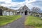 Llandudno , Wales, UK - April 22 2018 : St Tudno`s church and cemetery on the Great Orme at Llandudno, Wales, UK