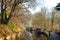 Llangollen canal, Wales on a cold and frosty December morning