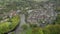 Llangollen a tourist town in North East Wales Aerial View