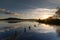 Llangorse Lake, Brecon Beacons at Sunset