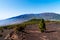 Llano del Jable Astronomical Viewpoint. Volcano of San Juan and Cabeza de Vaca